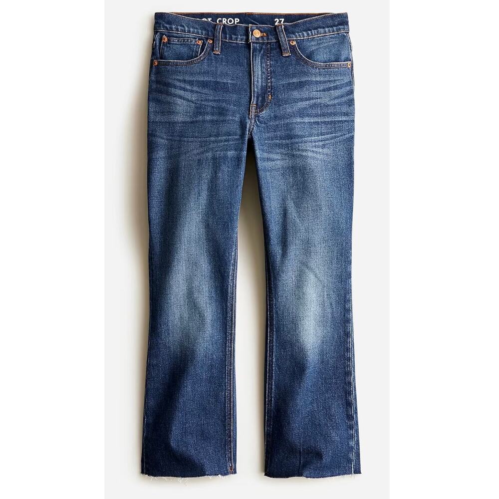 J. Crew 9” Mid-Rise Demi Boot Crop Lantern Wash Size 26